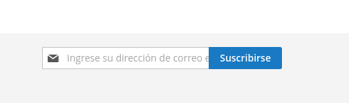 Subscripcion al newsletter